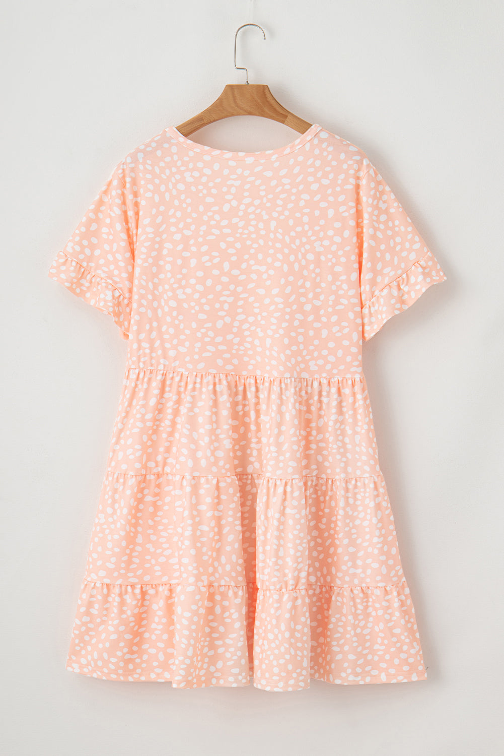 Robe à volants et volants à imprimé guépard, grande taille