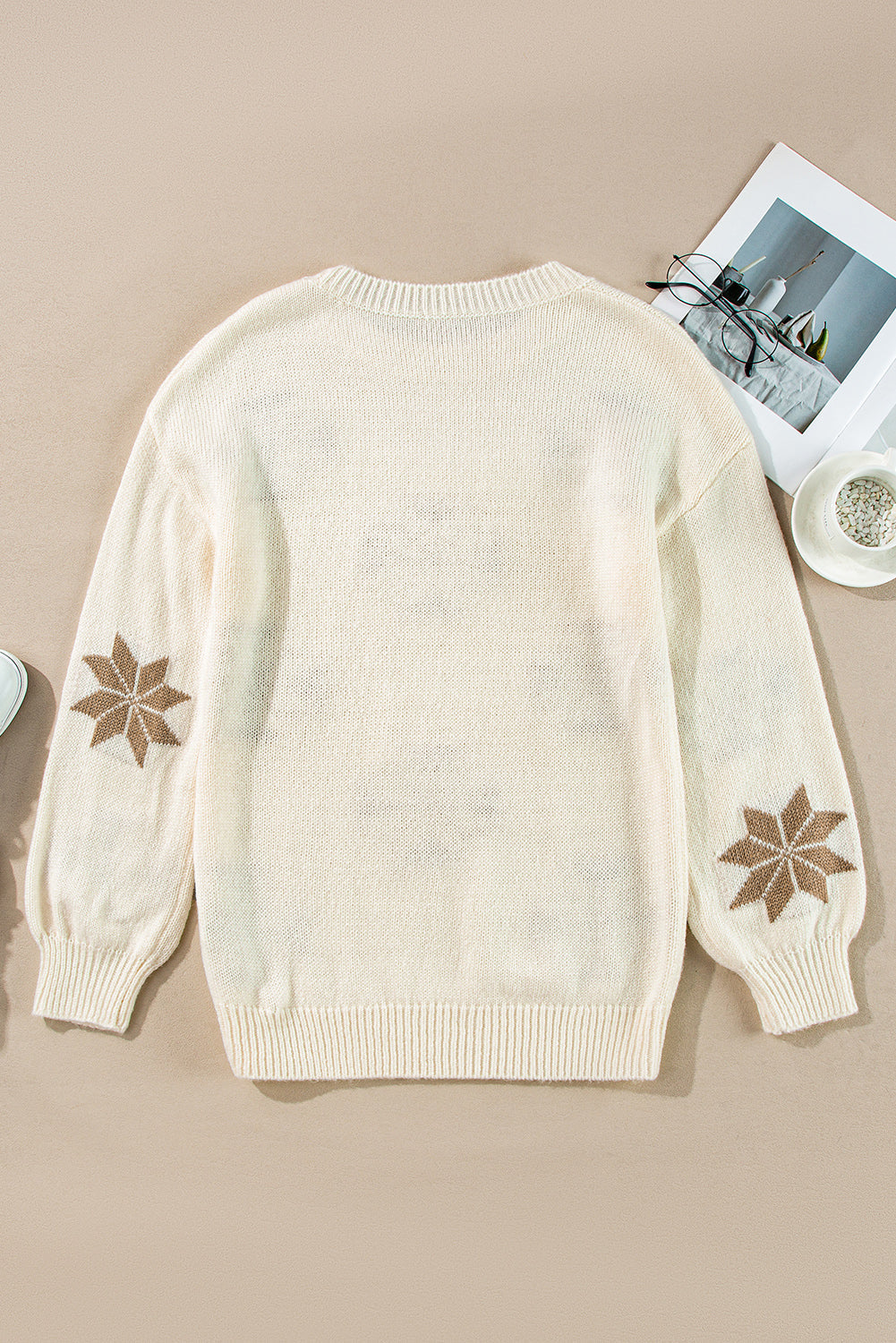 Pull tunique de Noël flocon de neige