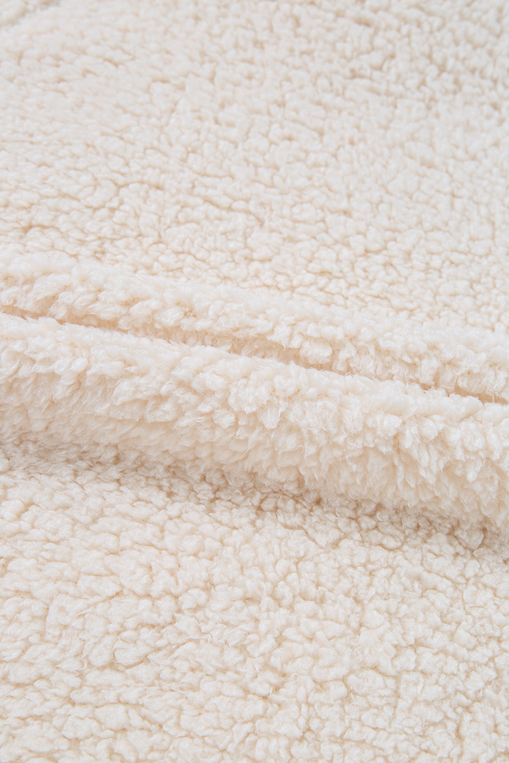 Sweat-shirt en molleton uni a col haut et épaules tombantes