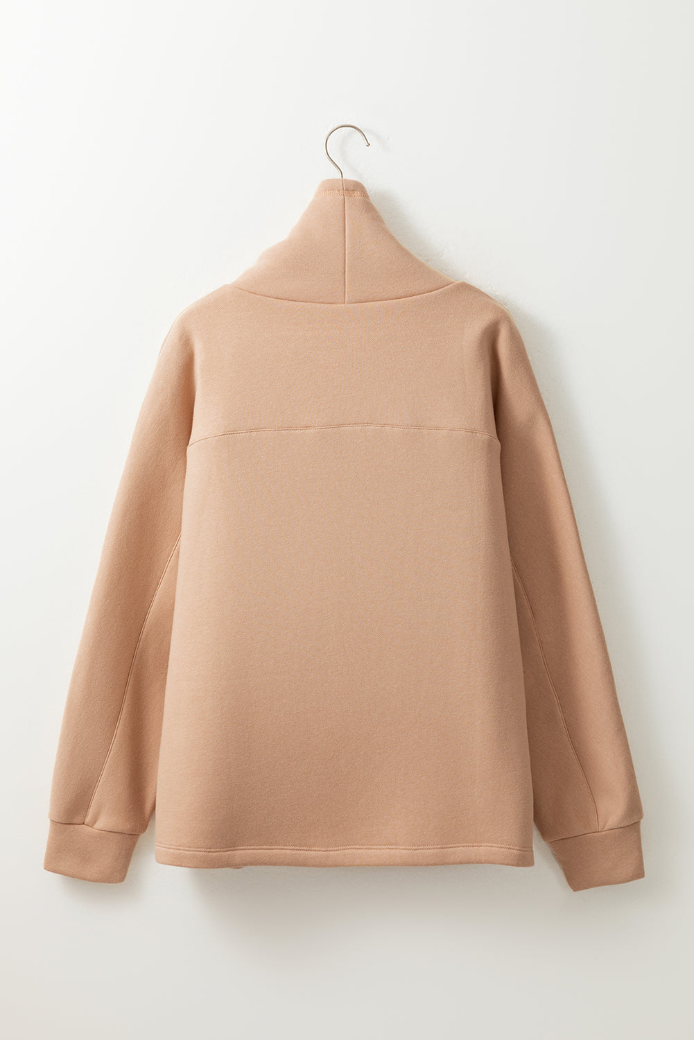 Sweat-shirt a col roulé et manches chauve-souris avec cordon de serrage