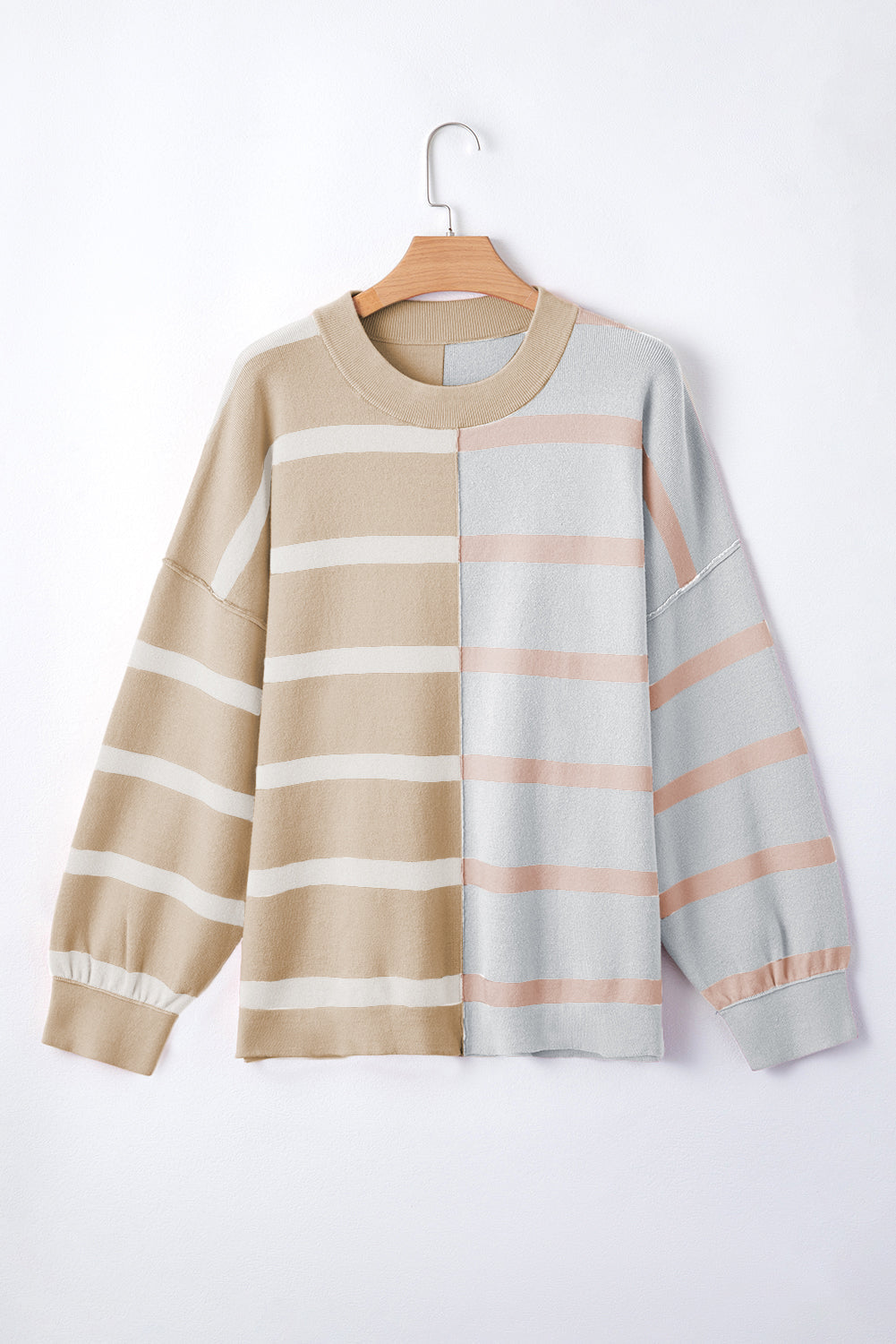Pull surdimensionné à blocs de couleurs