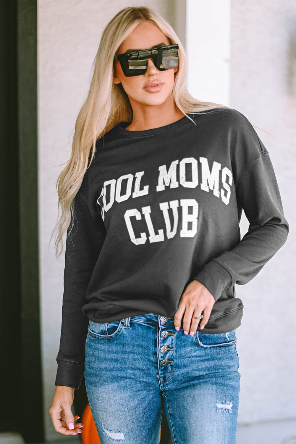 COOL MOMS CLUB - Sweat-shirt à épaules tombantes