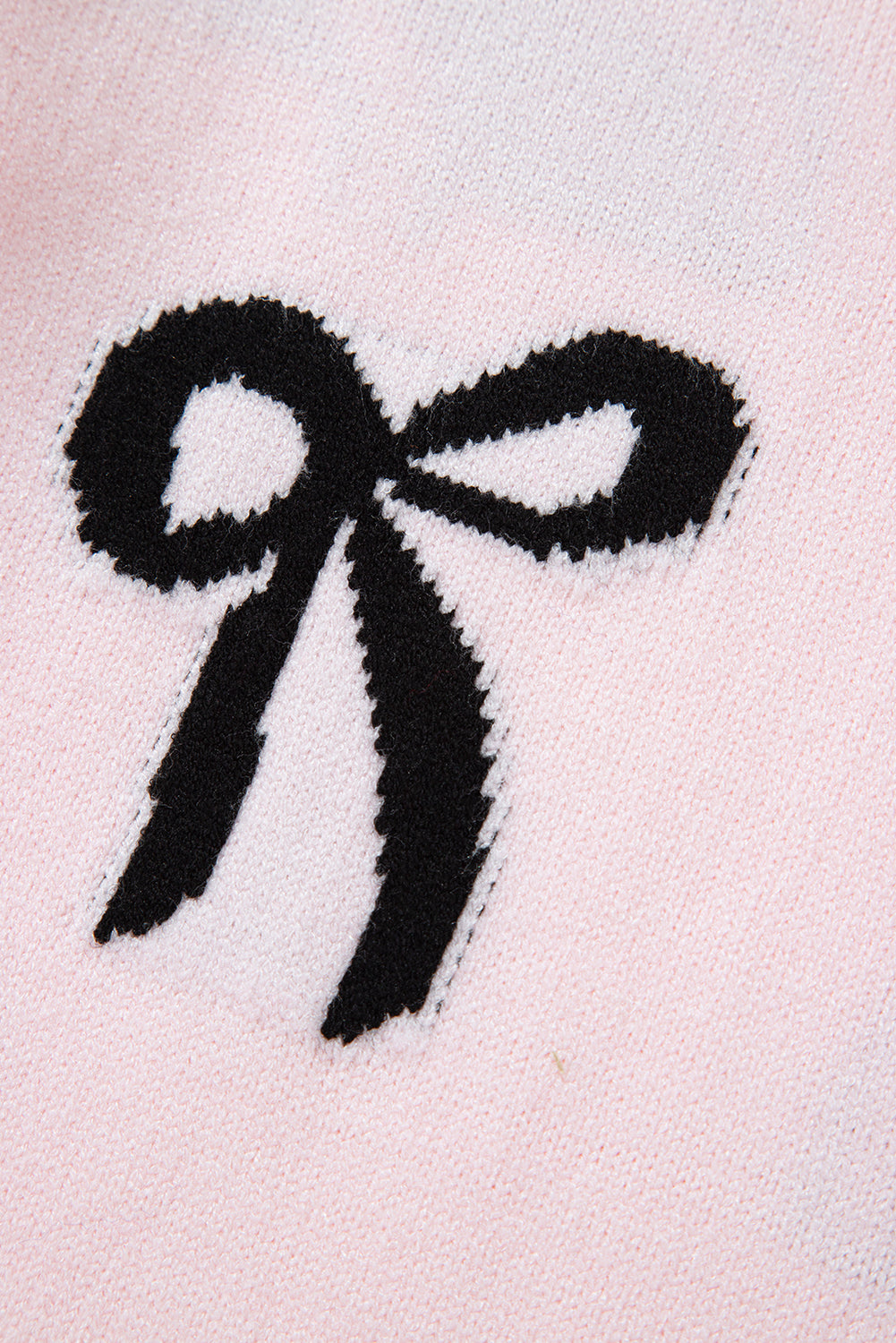 Pull ample en tricot à motif nœud
