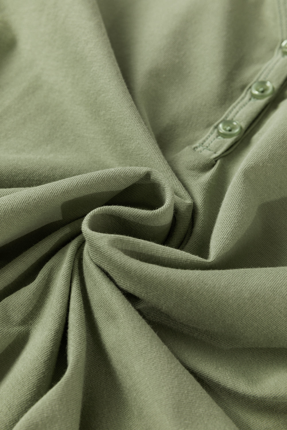 Haut ajusté a manches longues et col en V avec boutons