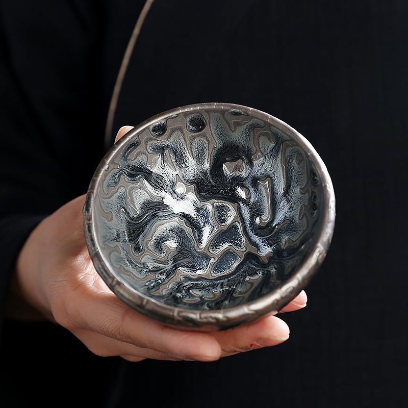 Iron Poem Jian Zhan Tenmoku Tea Cup