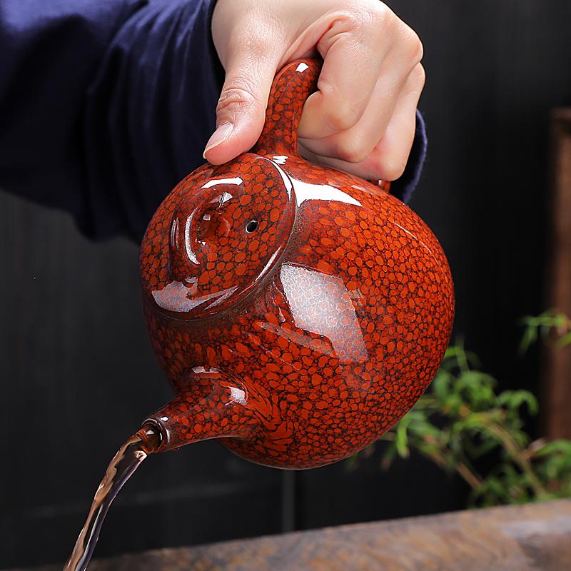 Sunset Glow Jian Zhan Teapot