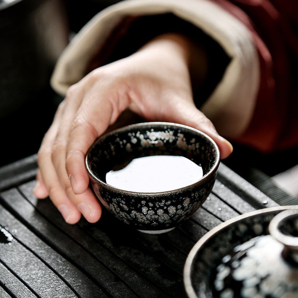 Oil Spots Tenmoku Jian Zhan Tea Set