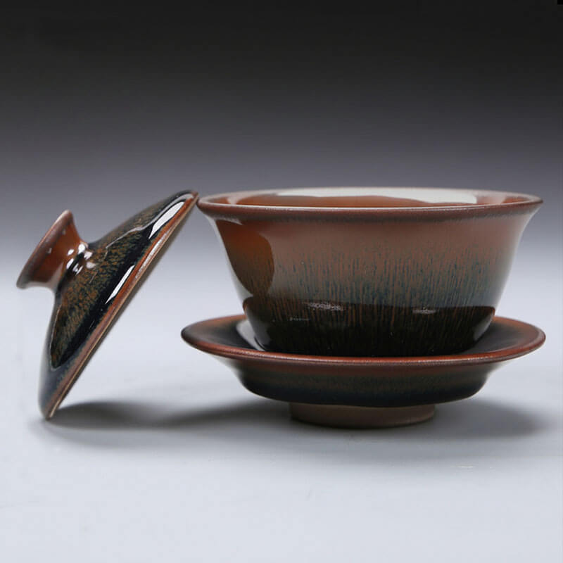 Tenmoku Jian Zhan Hare's Fur Gaiwan