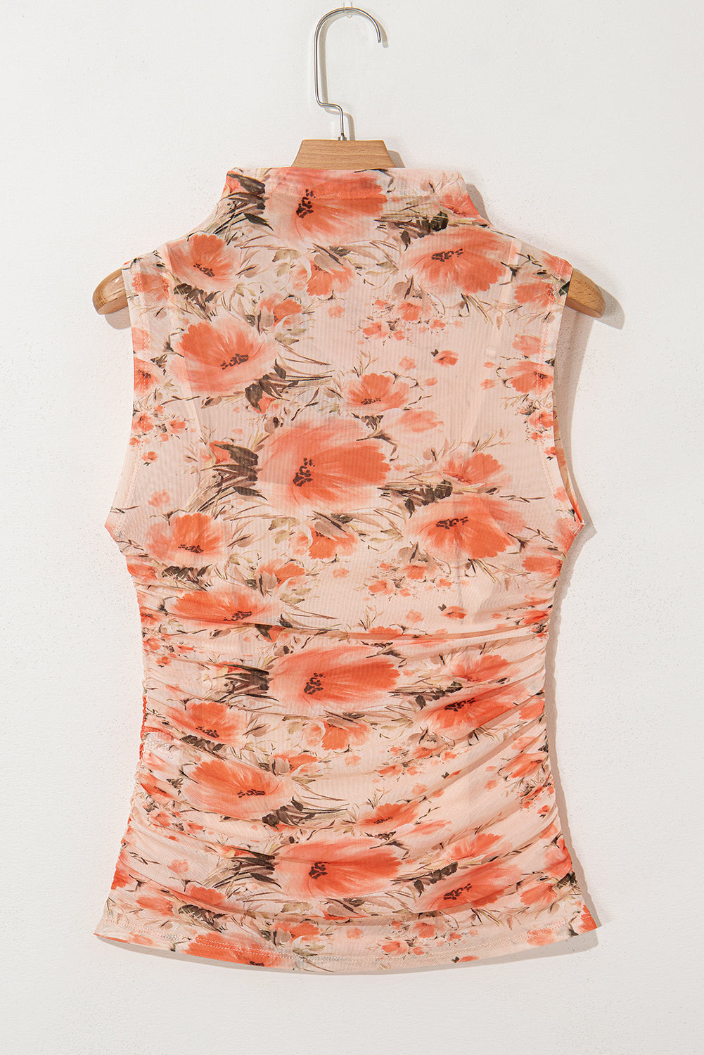 Débardeur slim en maille à imprimé floral