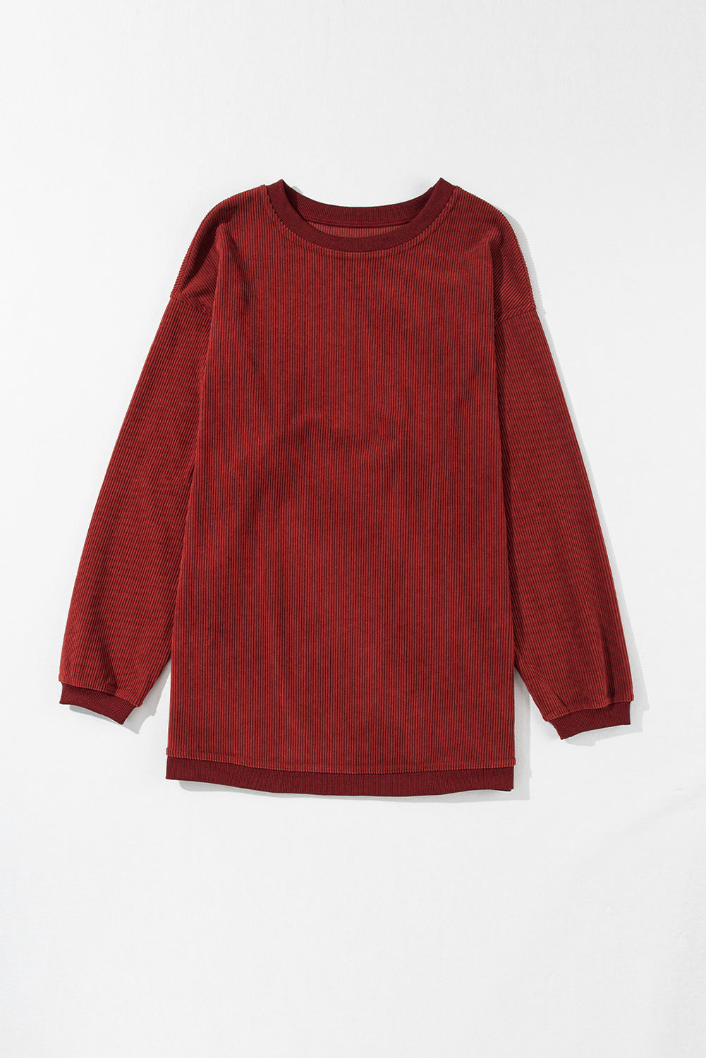 Sweat oversize en velours côtelé