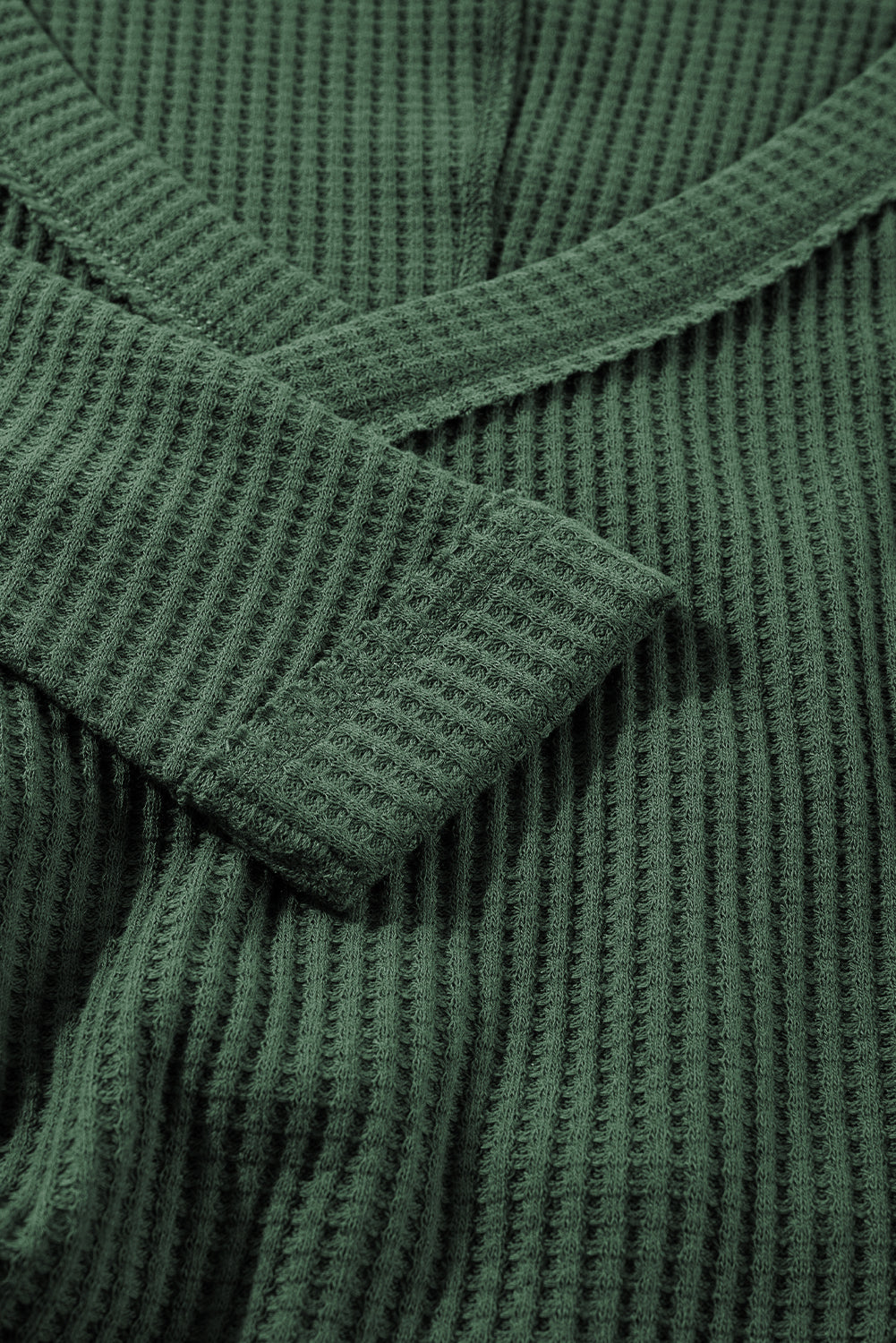 Body cache-cœur coupe ajustée en tricot gaufré a col en V