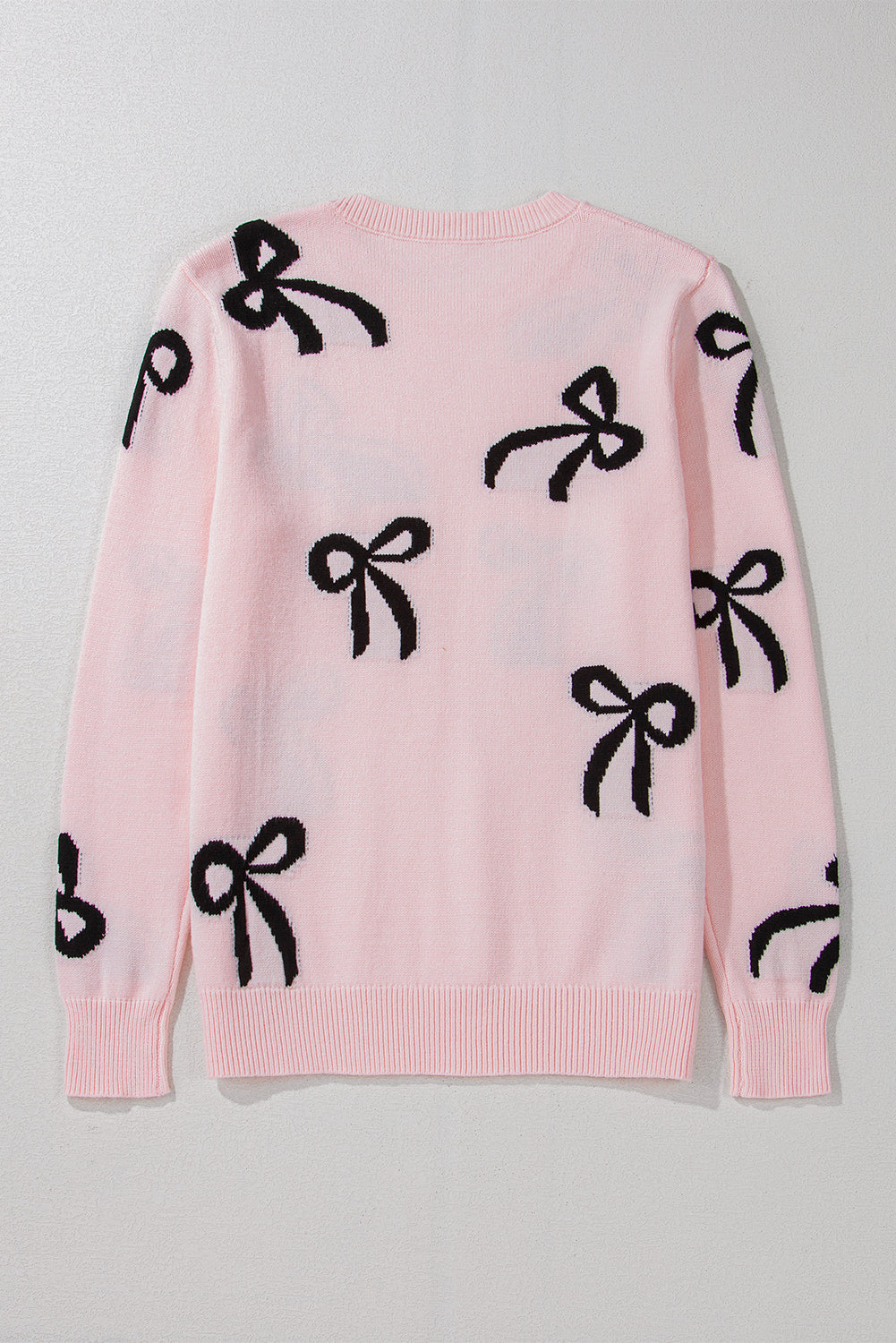 Pull ample en tricot à motif nœud