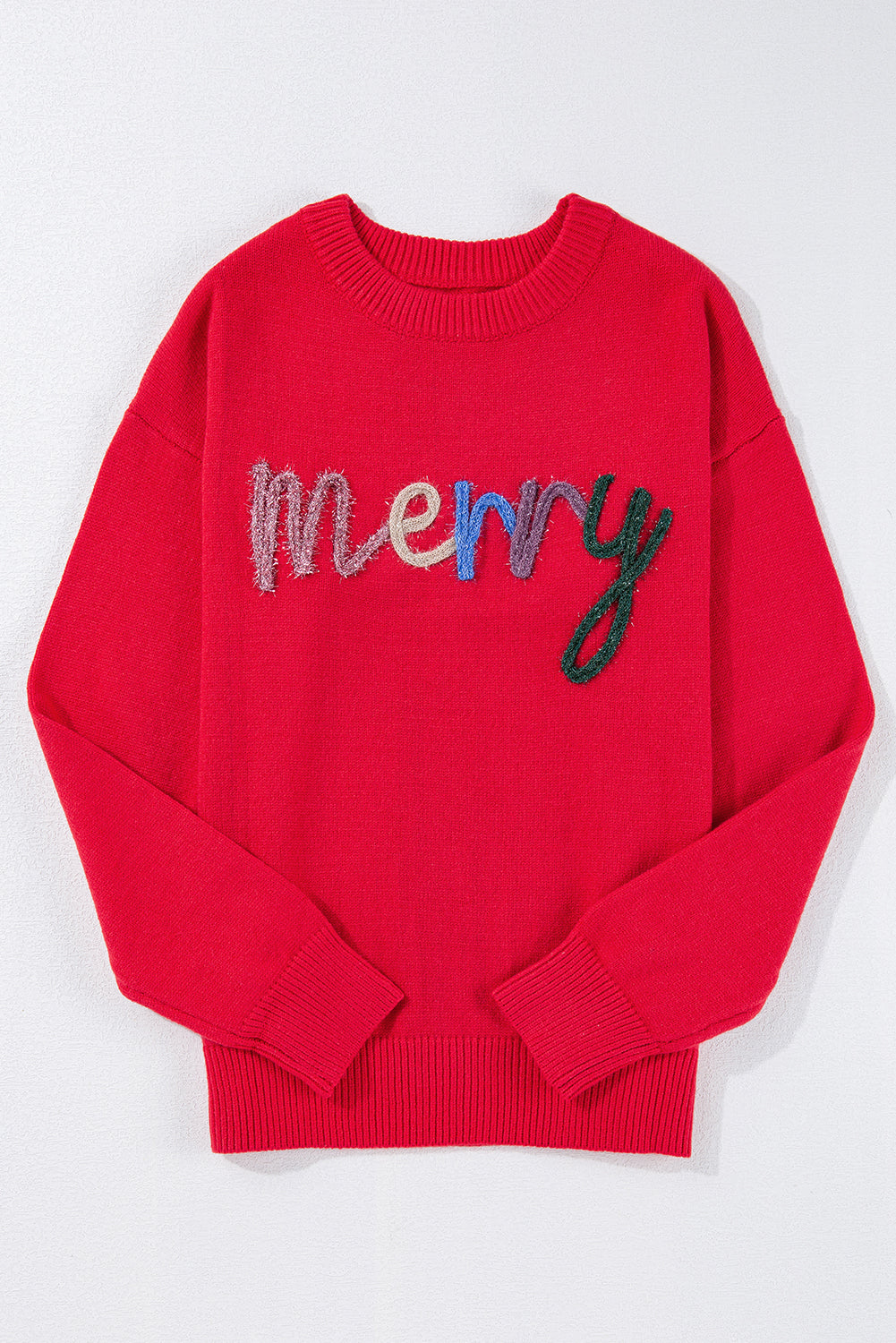Pull ample a épaules tombantes Tinsel Merry Letter