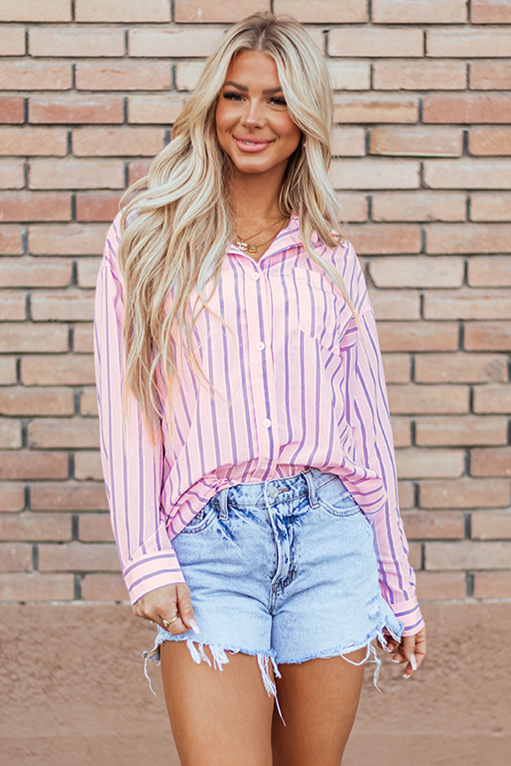 Chemise décontractée avec poche poitrine