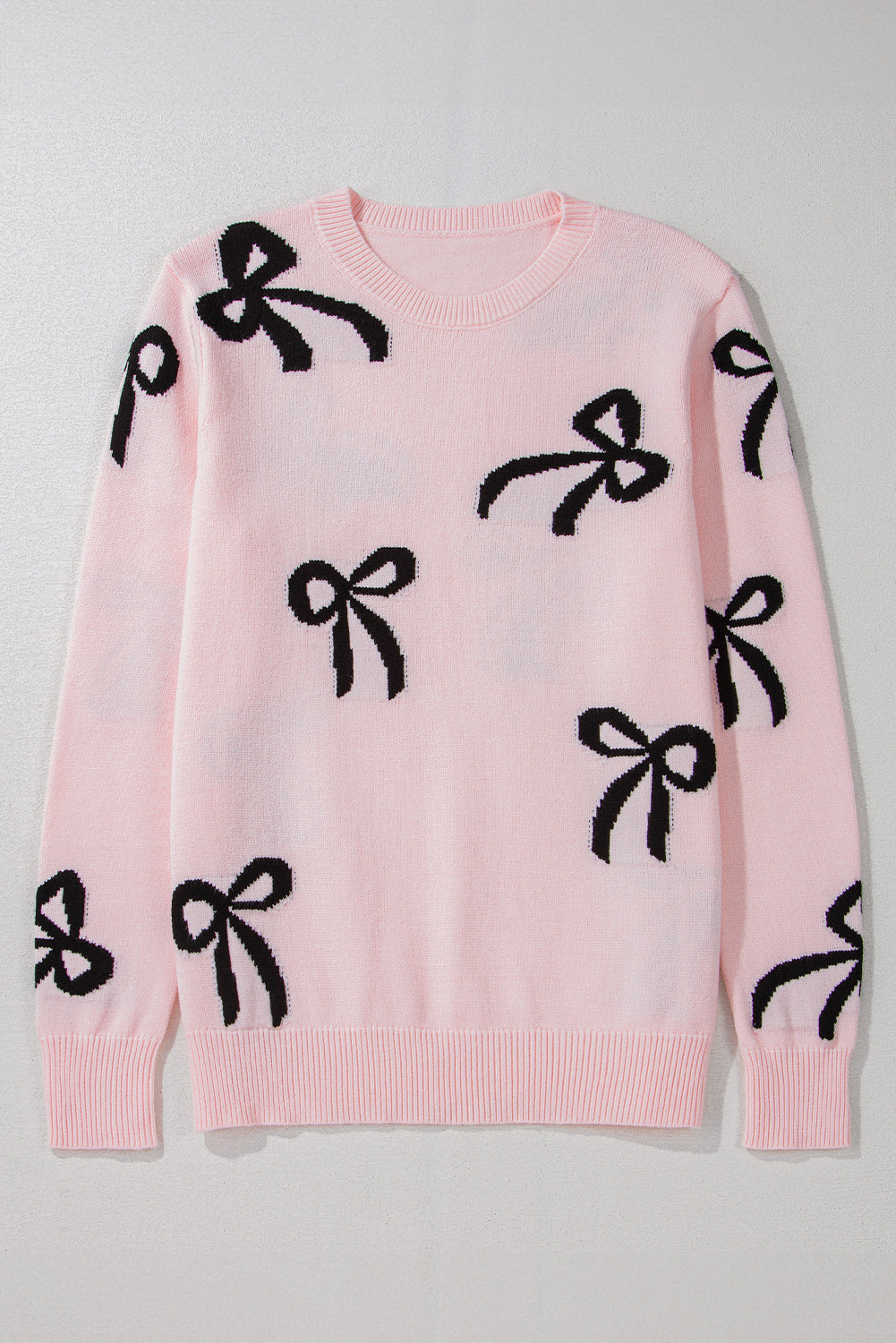 Pull ample en tricot à motif nœud
