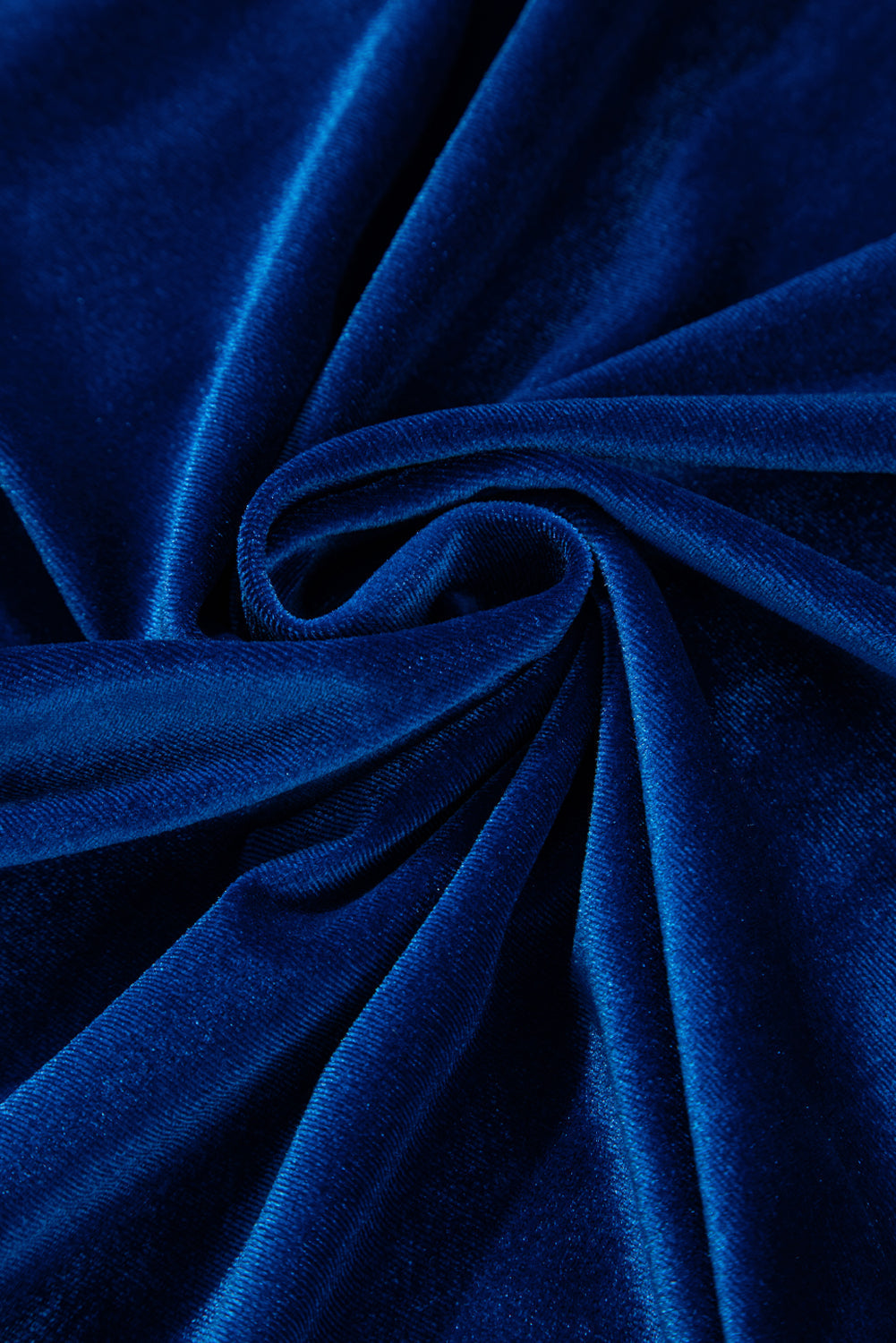 Mini-robe froncée en velours avec poches et manches courtes