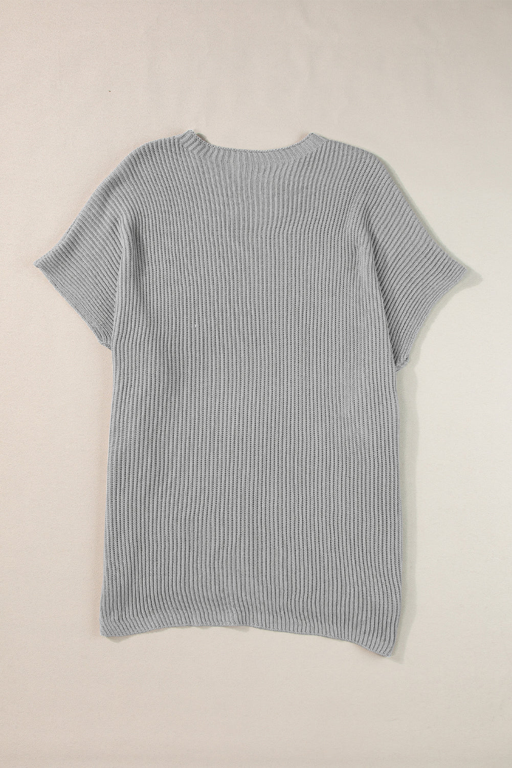 Pull surdimensionné à manches courtes et fentes latérales