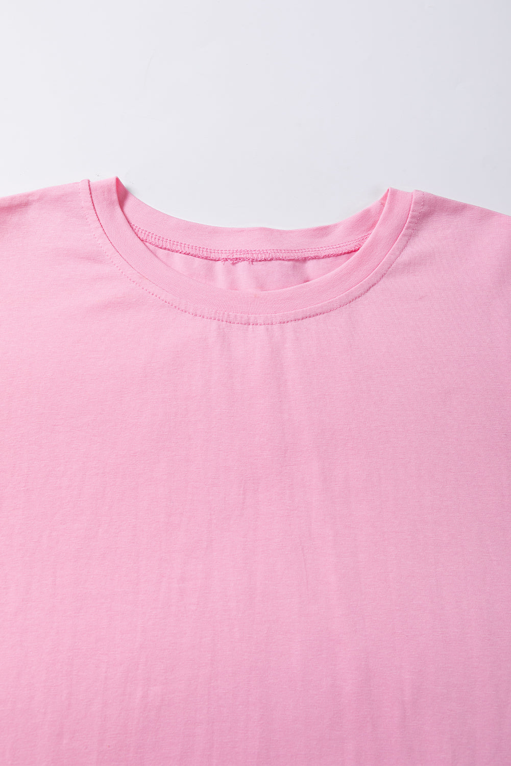 T-shirt court a sequins et franges