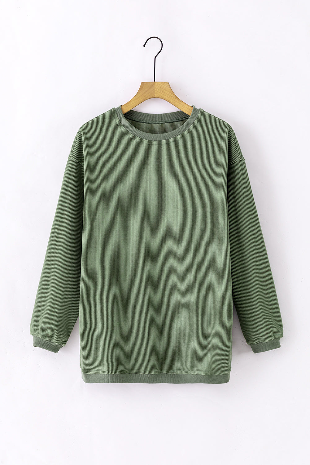 Sweat oversize en velours côtelé