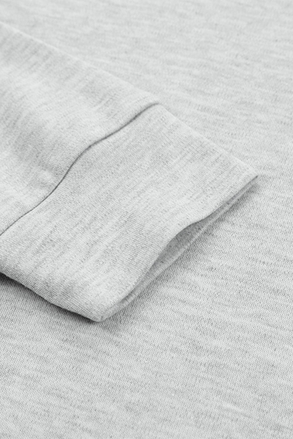 Haut uni à manches longues et col rond