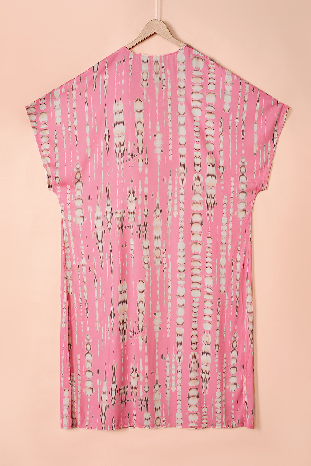 Kimono long surdimensionné tie-dye bohème