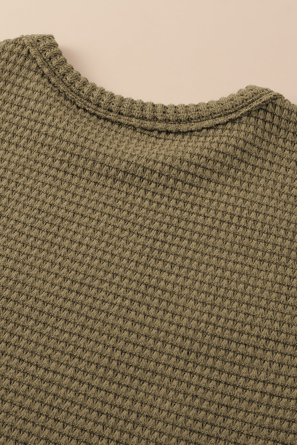 Robe longue sans manches en tricot gaufré avec fentes