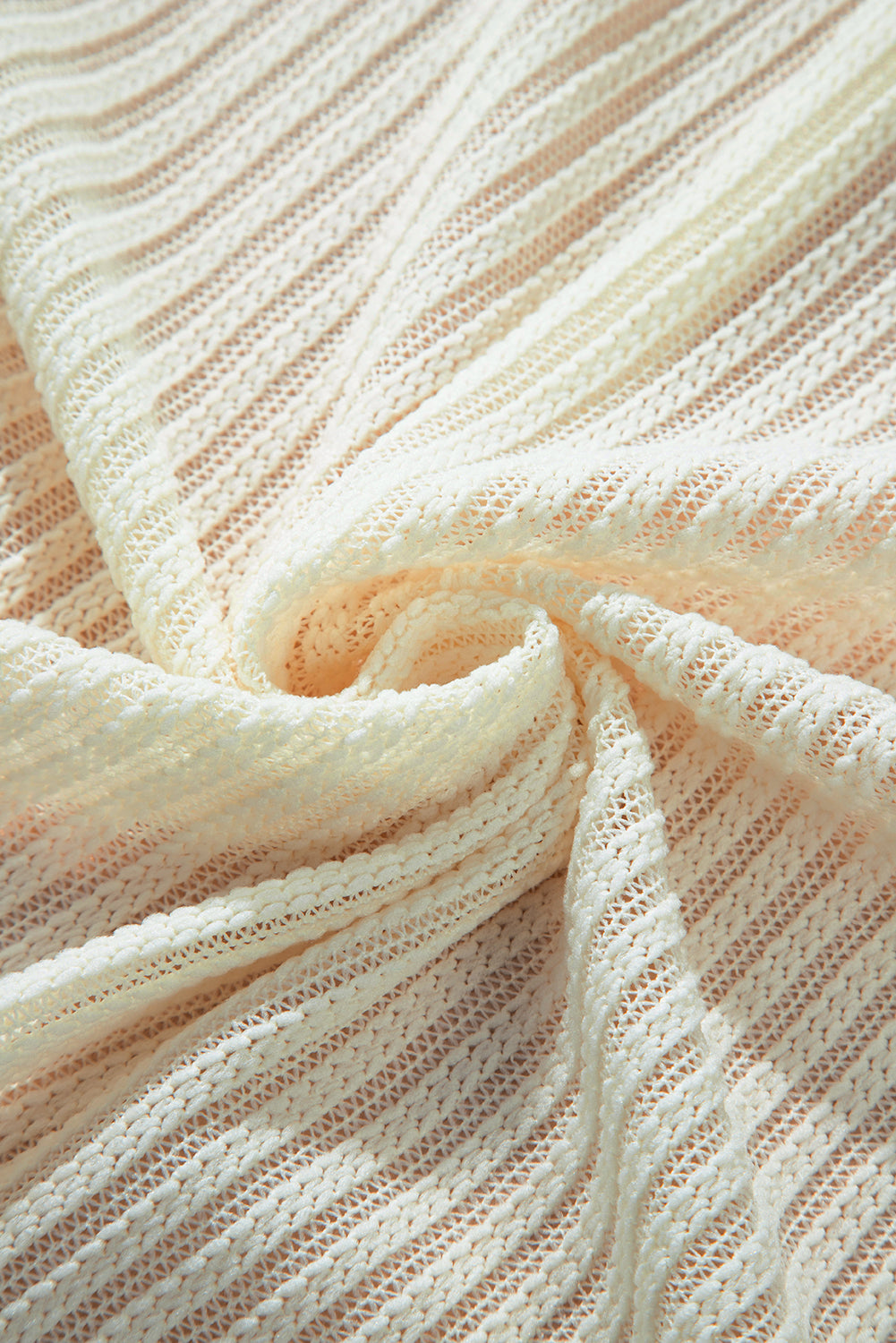 Kimono ouvert texturé à manches lanternes