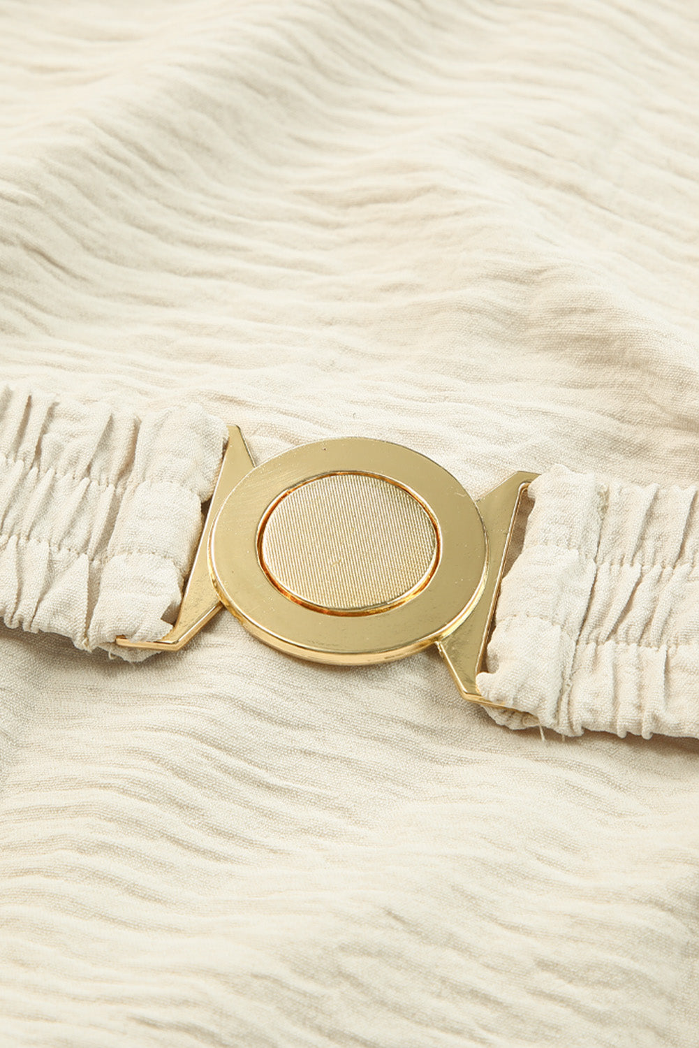 Robe longue sans manches à col en V avec ceinture élastique