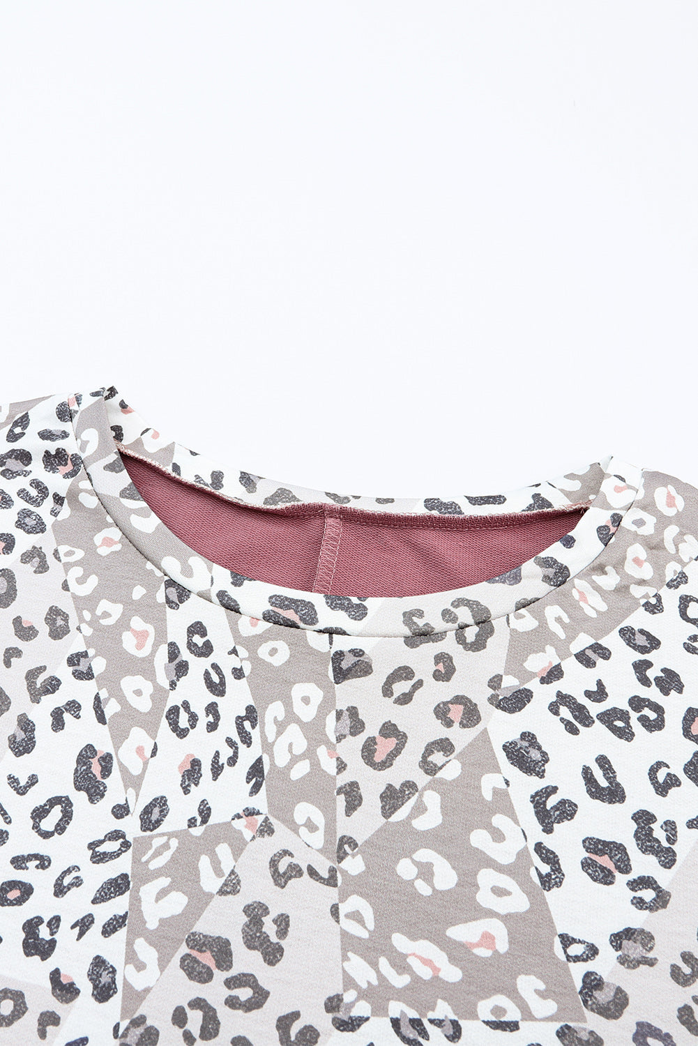 Haut patchwork a imprimé animal