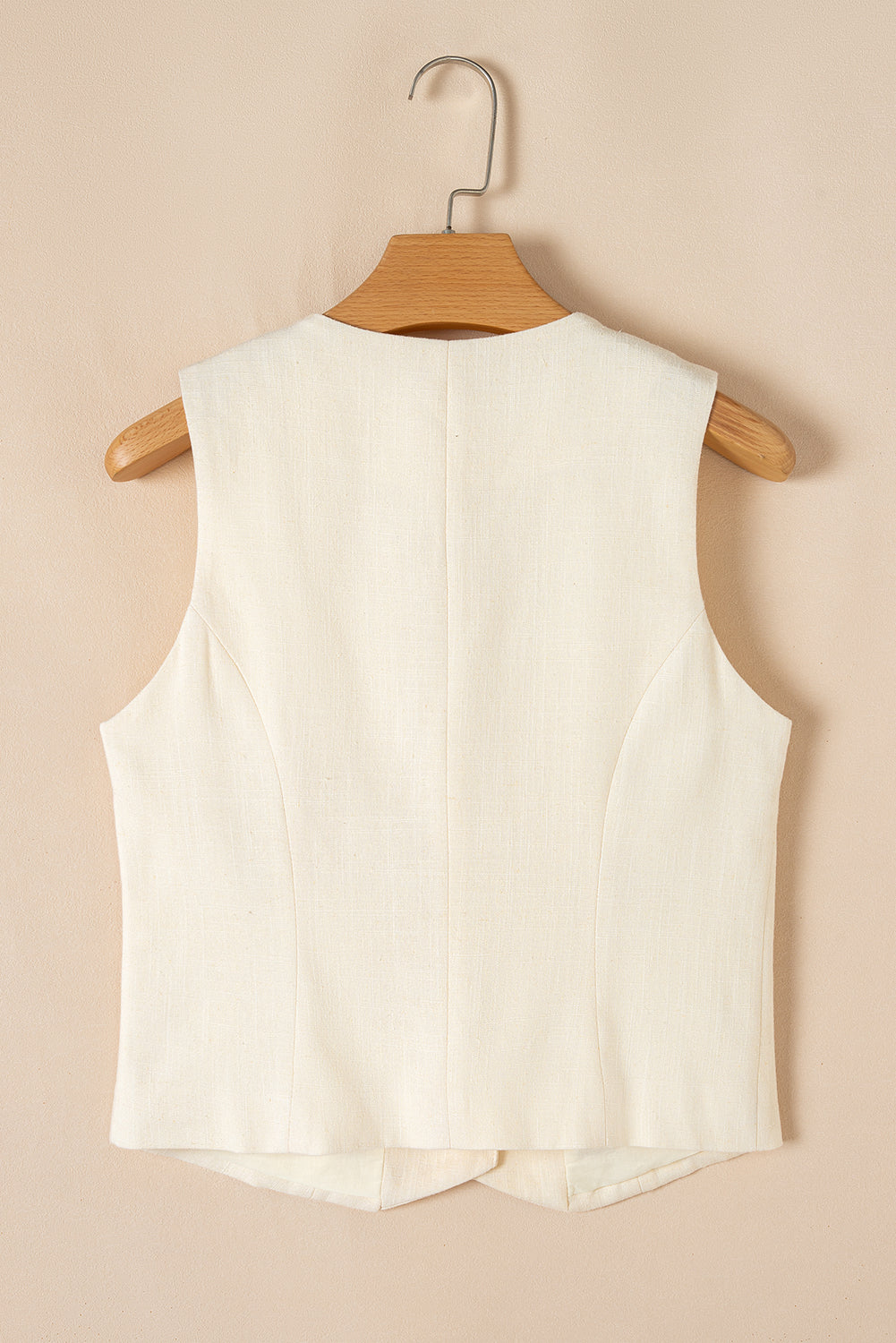 Gilet boutonné a col en V coupe slim