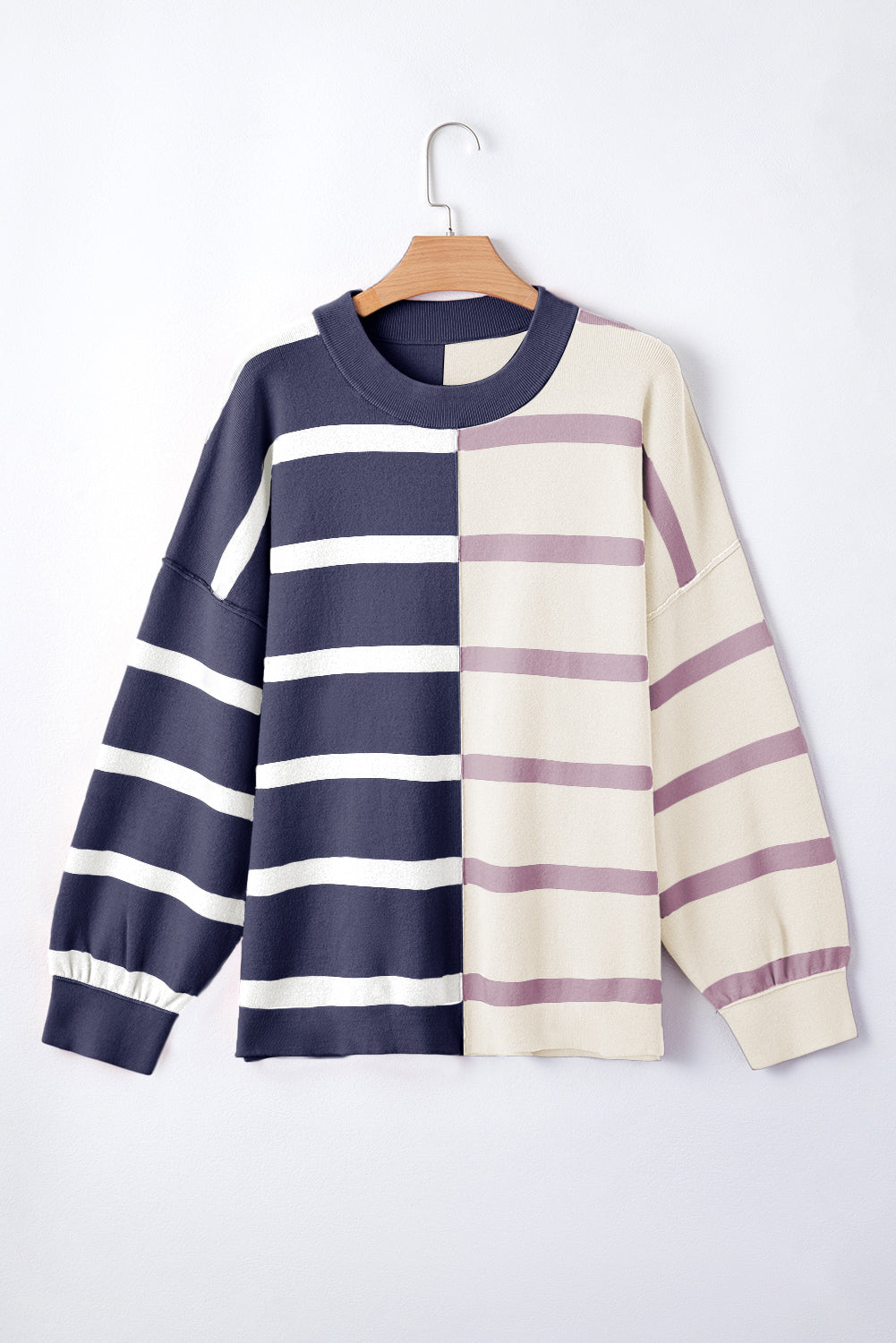 Pull surdimensionné à blocs de couleurs