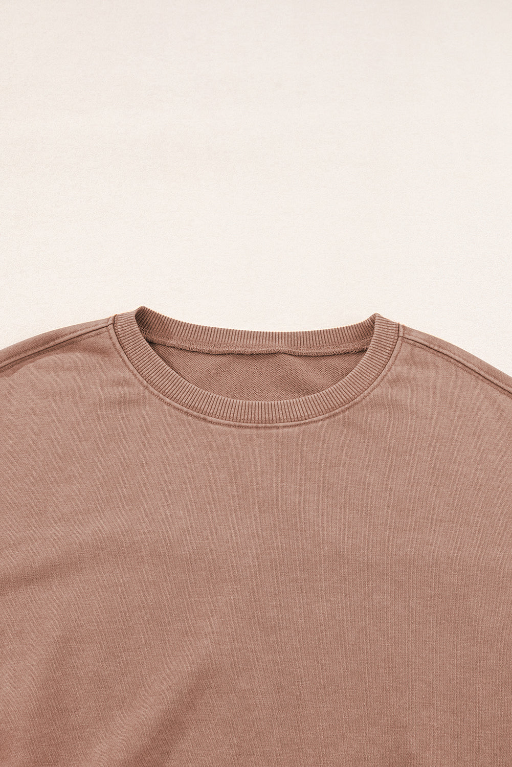 Sweat-shirt a coutures apparentes, manches chauve-souris et épaules tombantes