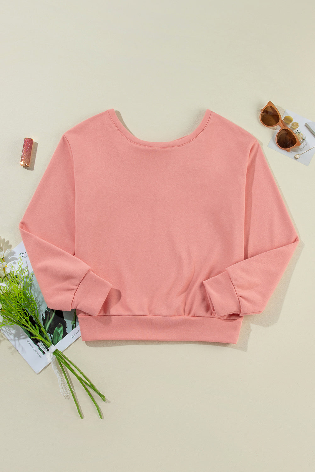 Sweat-shirt à col rond et nœud papillon Dewback