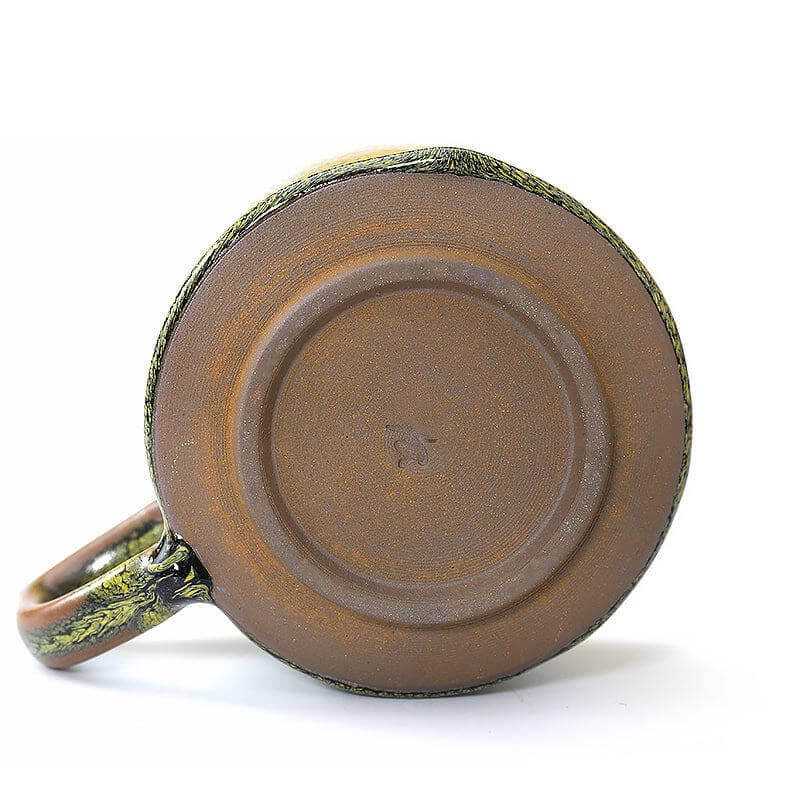 Green Partridge Jian Zhan Tenmoku Coffee Tea Cup and Saucers