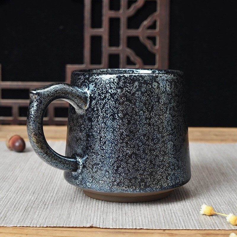 Sky Eyes Tenmoku Jian Zhan Glaze Mug