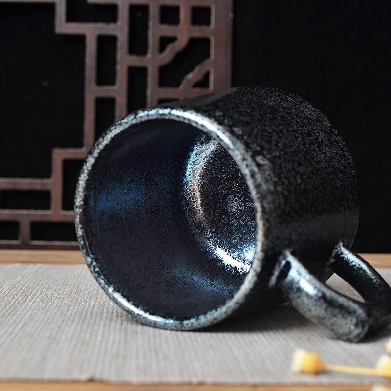 Sky Eyes Tenmoku Jian Zhan Glaze Mug