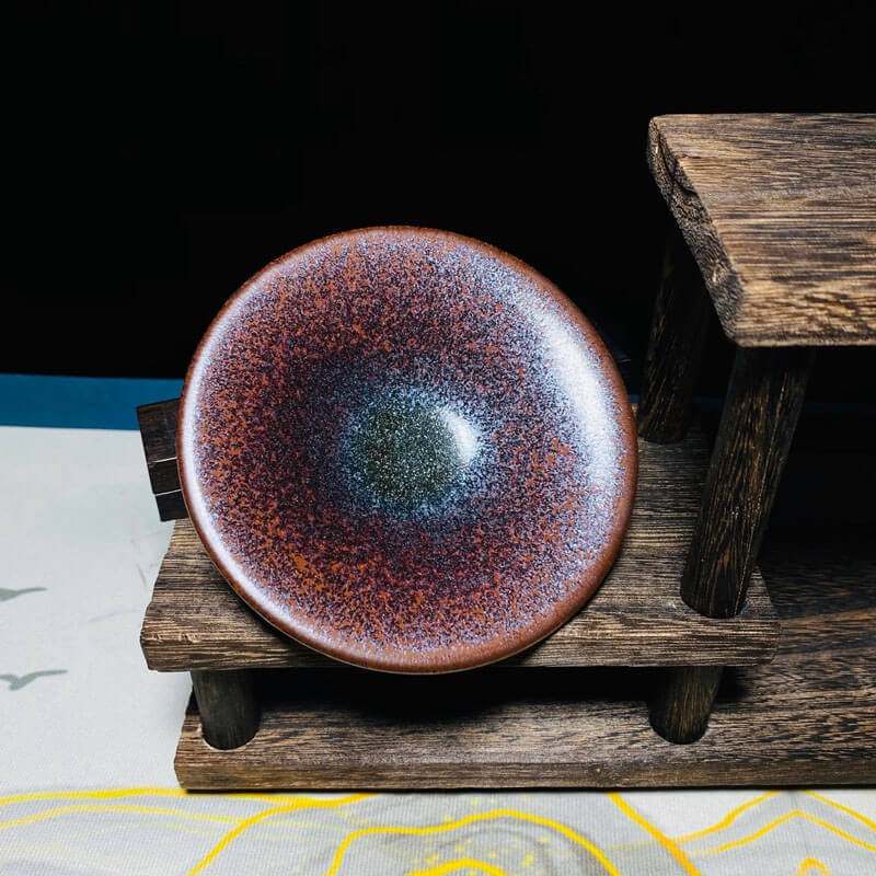 Persimmon Red Tenmoku Tea Gaiwan