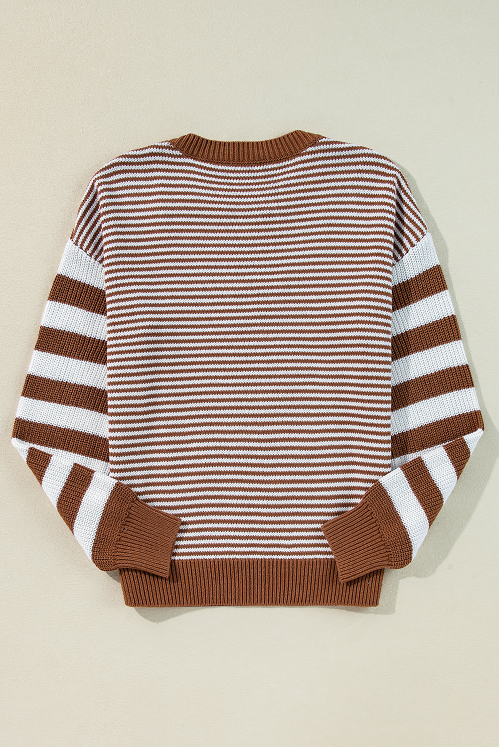 Pull texturé géométrique a épaules tombantes