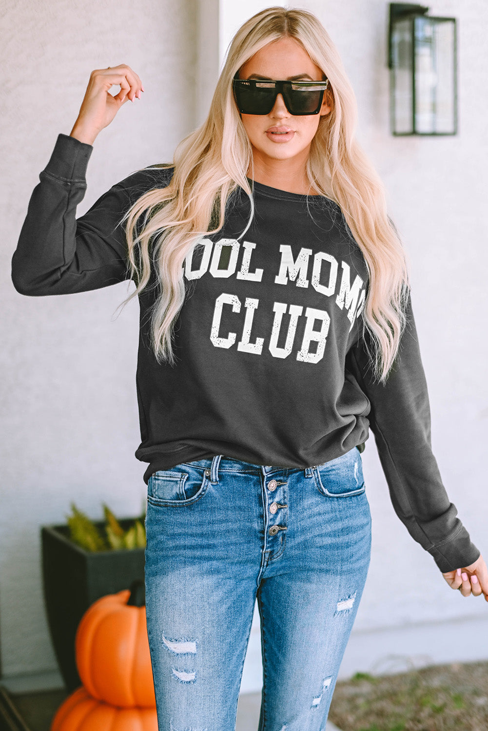 COOL MOMS CLUB - Sweat-shirt à épaules tombantes