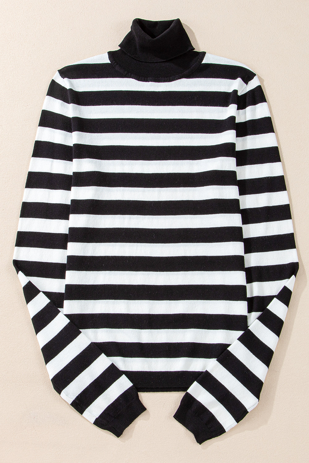 Pull en tricot coupe slim a col montant