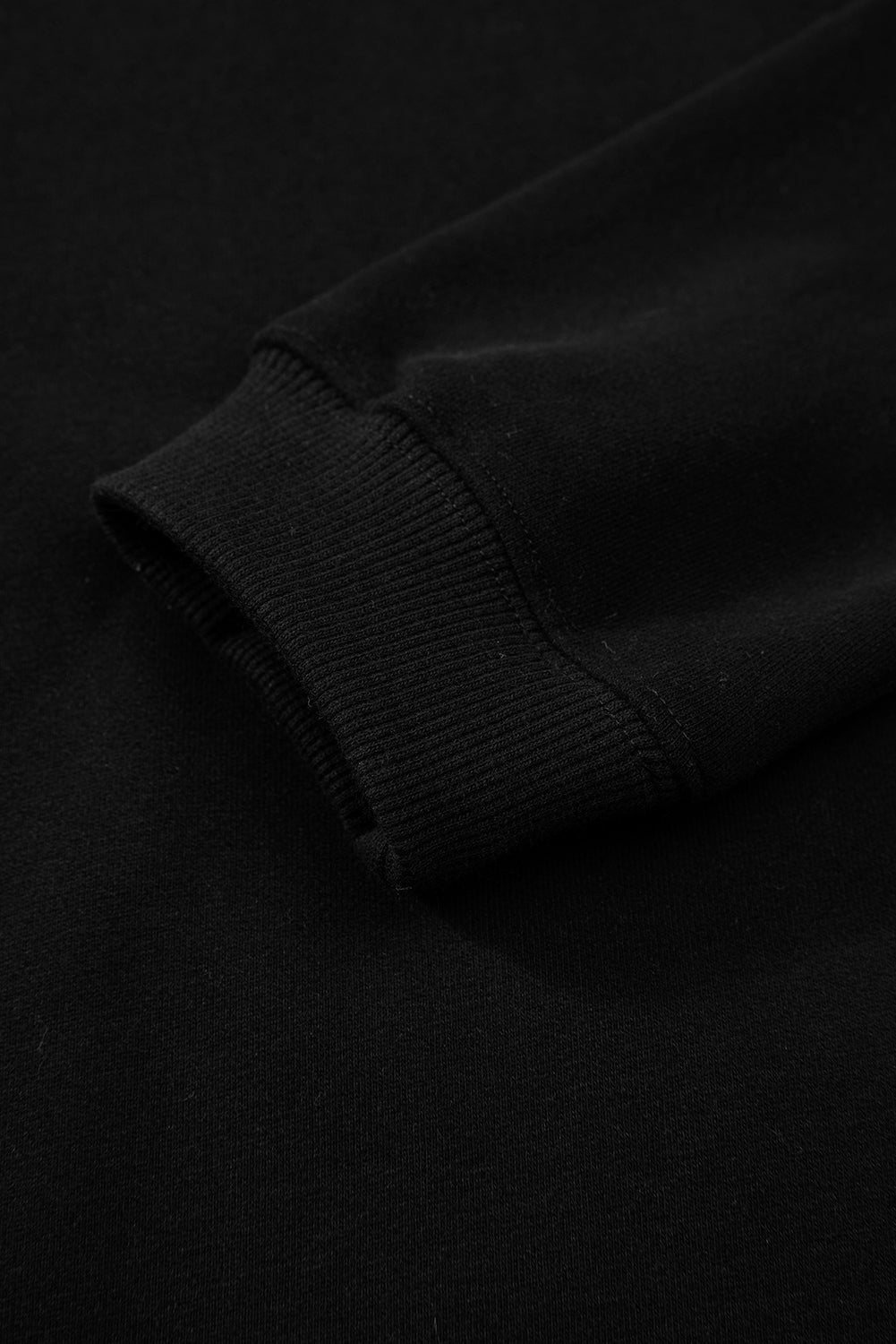 Sweat-shirt en tissu éponge à épaules tombantes doublé de polaire uni