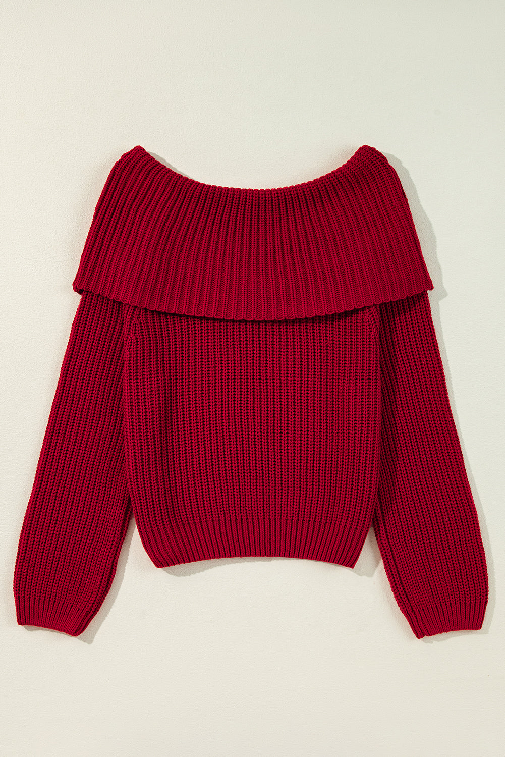 Pull en tricot a épaules dénudées