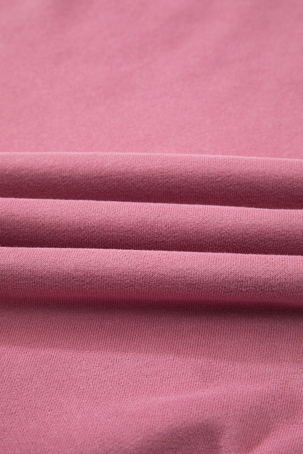 Sweat-shirt en tissu éponge à épaules tombantes doublé de polaire uni