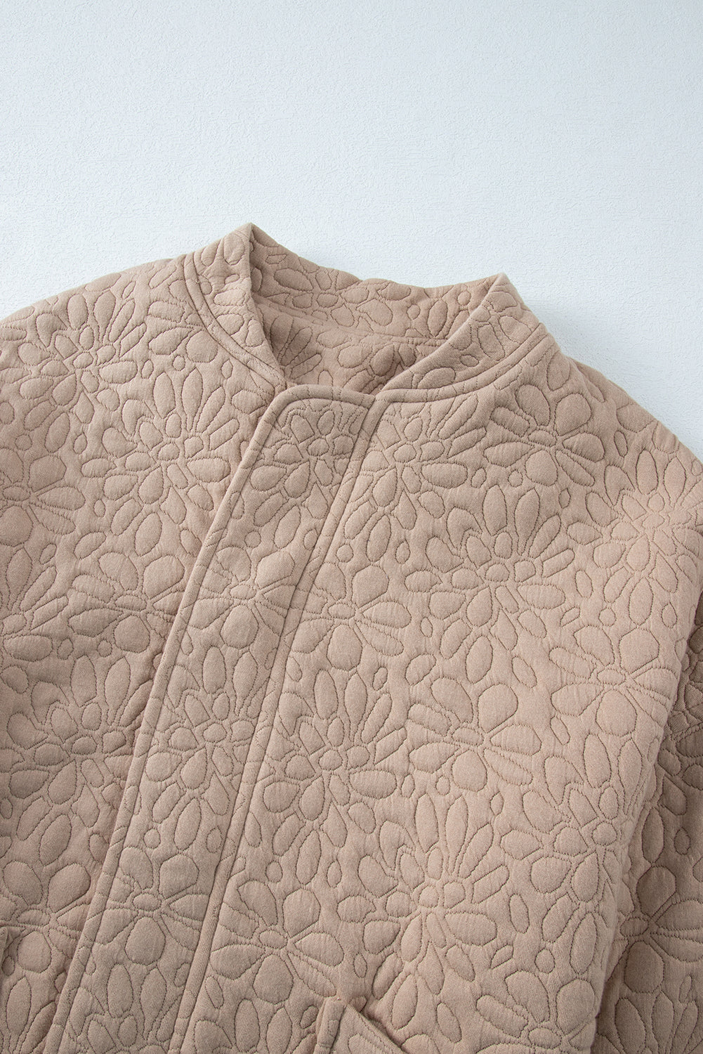 Veste matelassée a fleurs