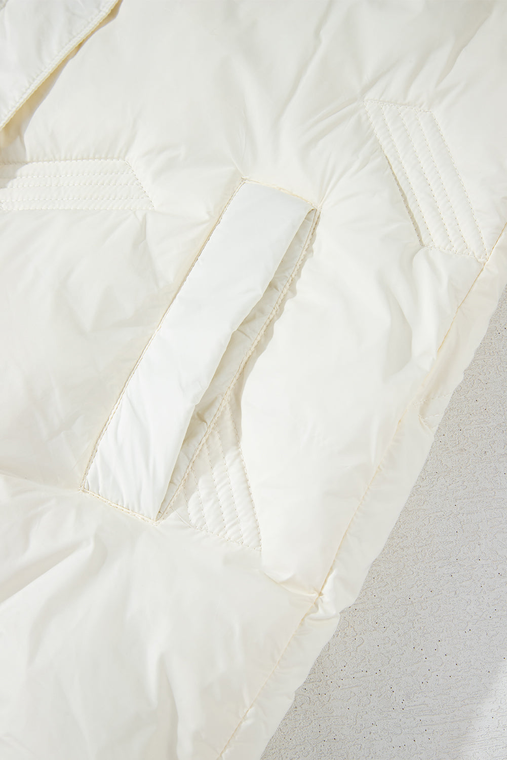 Veste matelassée zippée a col haut