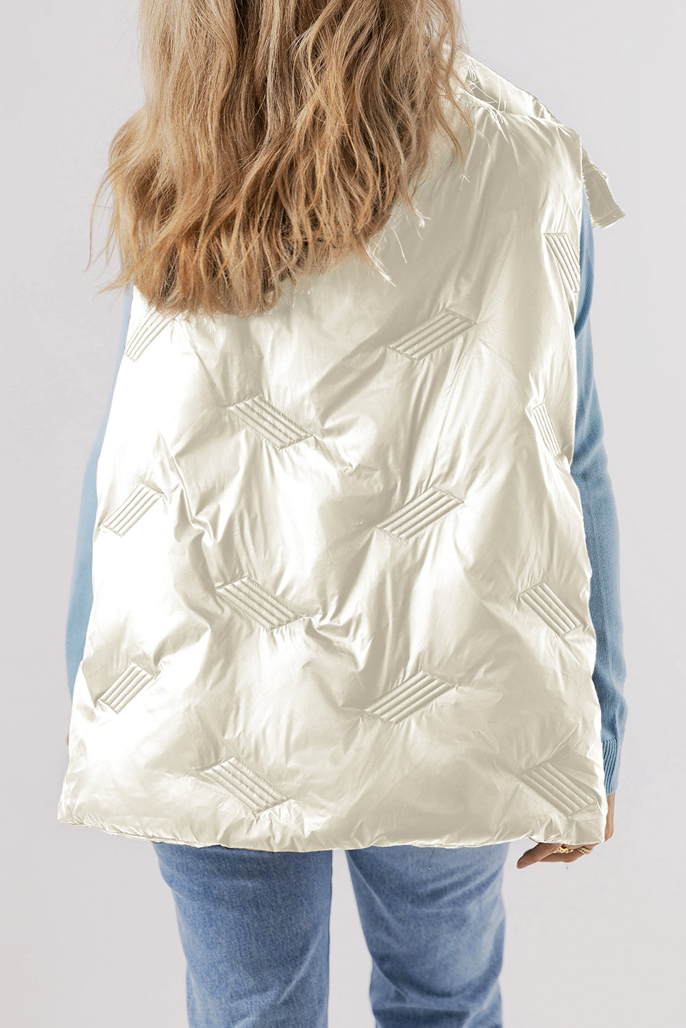 Veste matelassée zippée a col haut