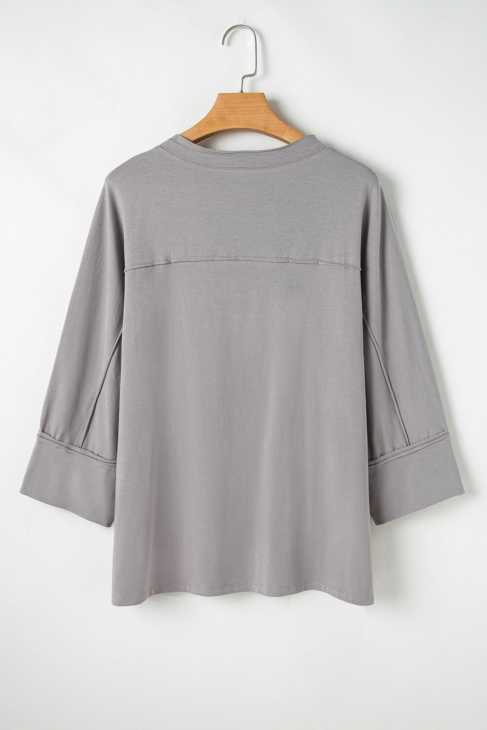 Haut a Manches 3/4 a Motif Floral et Étoile de Grande Taille