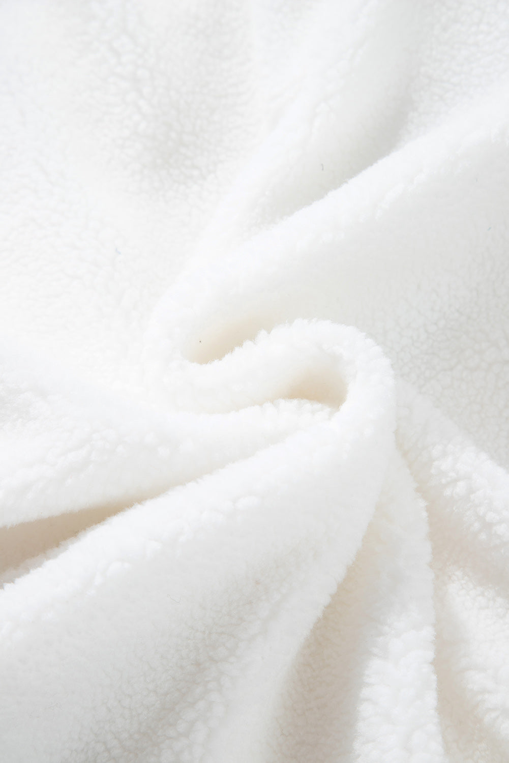 Veste Sherpa boutonnée a bordure contrastée