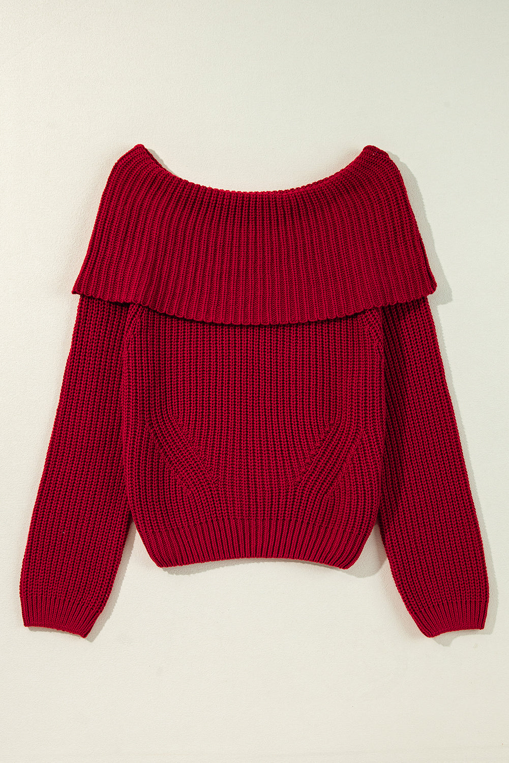 Pull en tricot a épaules dénudées