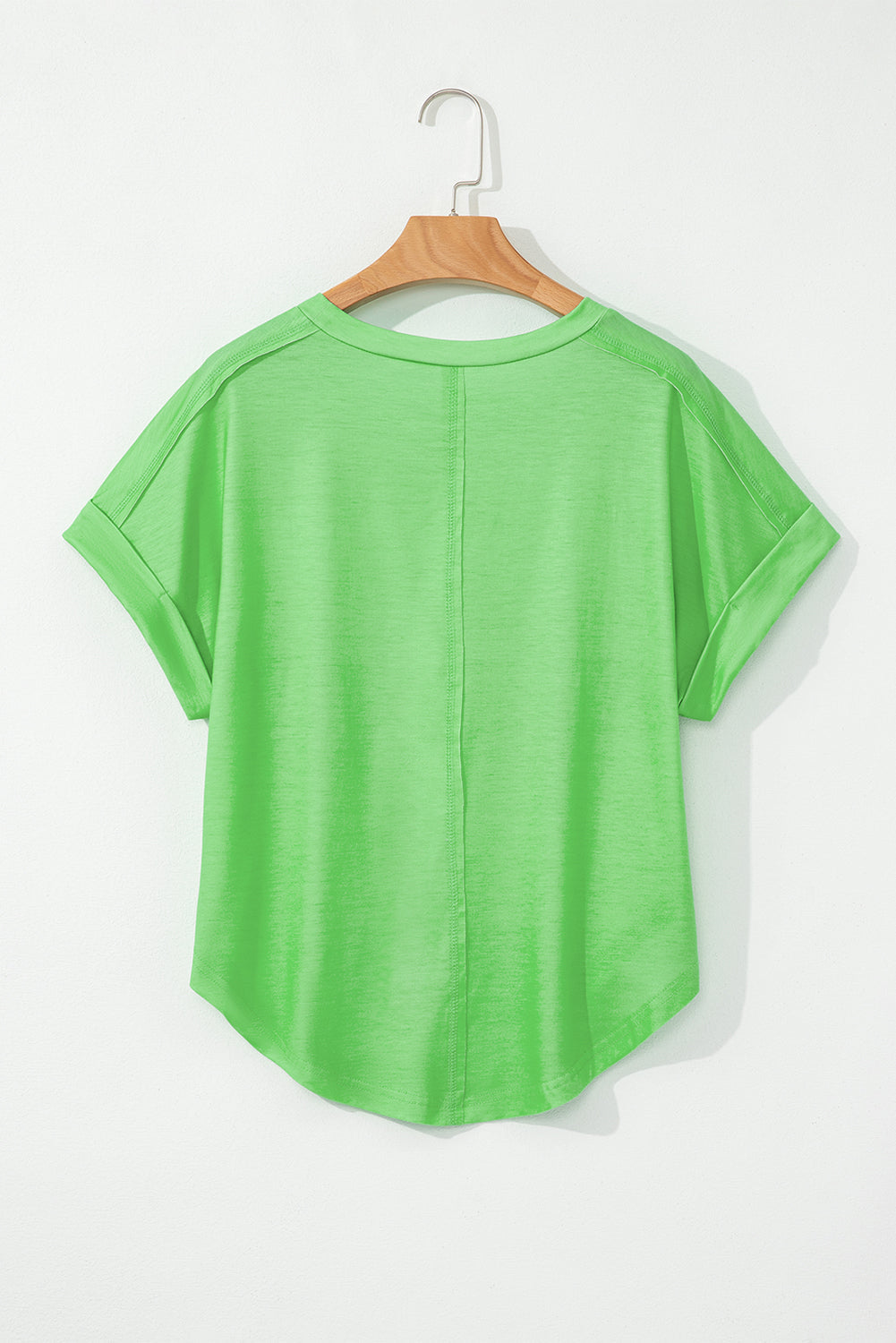 T-shirt ample à ourlet arrondi et colorblock